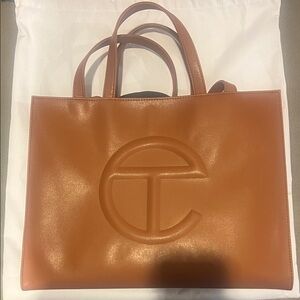 Telfar Brown Medium Tote Bag (NEW)